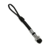 S1dac484e9115465ebd8924baa77d76ecI Porte-clés viking en paracorde tressée noire avec perles gravées de runes